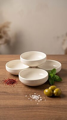 COOKER 10 CM LYON 4LÜ PORSELEN ÇEREZLİK SETİ (18)