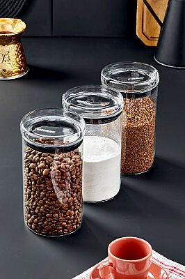 COOKER 18 CM CAM KAPAKLI BOROSİLİKAT KAVANOZ (24)