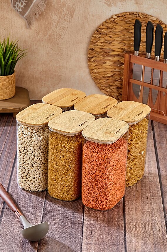 COOKER 22 CM BAMBU KAPAK BOROSİLİKAT KAVANOZ (24) - 3