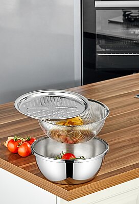 COOKER 24 CM 3LÜ ÇELİK MUTFAK SETİ (12)
