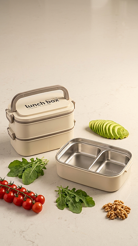 COOKER 2Lİ ÇELİK HAZNELİ YEMEK KABI (24) - 1