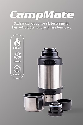COOKER 3 LT KAMP TİPİ ÇELİK TERMOS (9) - 2