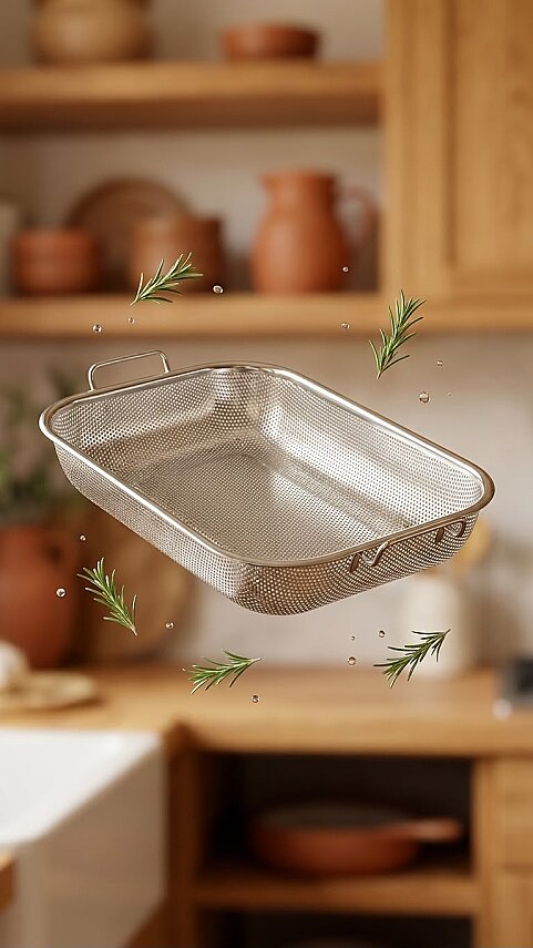 COOKER 34*24 CM ÇELİK SÜZGEÇ (36) - 1