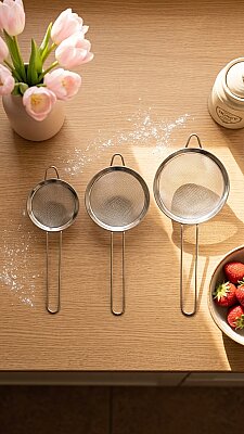 COOKER 3LÜ ÇELİK SÜZGEÇ SETİ (72) - 2