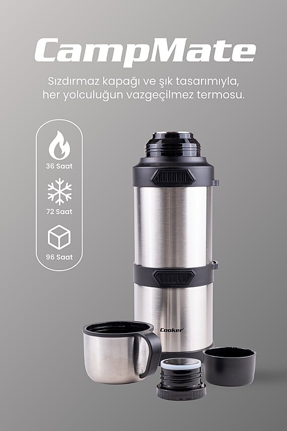 COOKER 4 LT KAMP TİPİ ÇELİK TERMOS (9) - 3