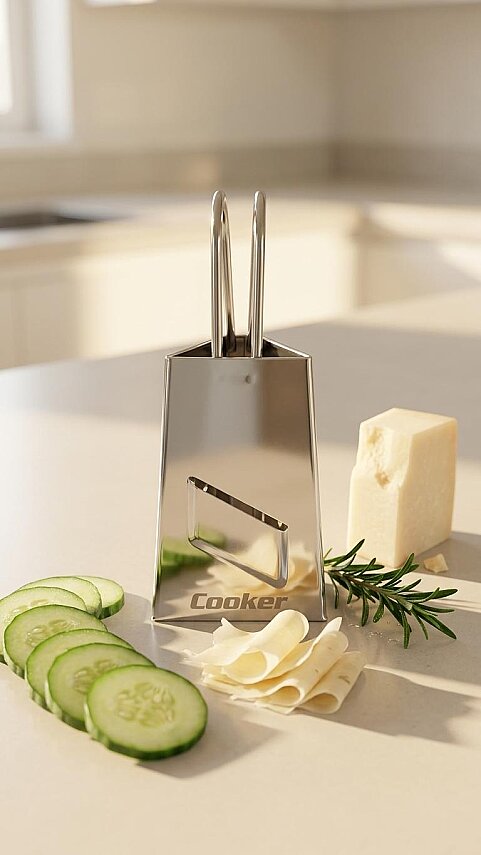 COOKER 7.5 CM ÇELİK SARIMSAK RENDESİ (144) - 1