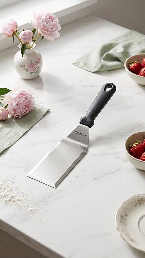 COOKER 7X29 CM TÜMSEKLİ ÇELİK SPATULA (72) - 1
