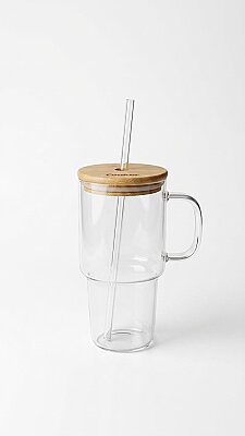 COOKER 800 ML PİPETLİ CAM BARDAK (24) - 2