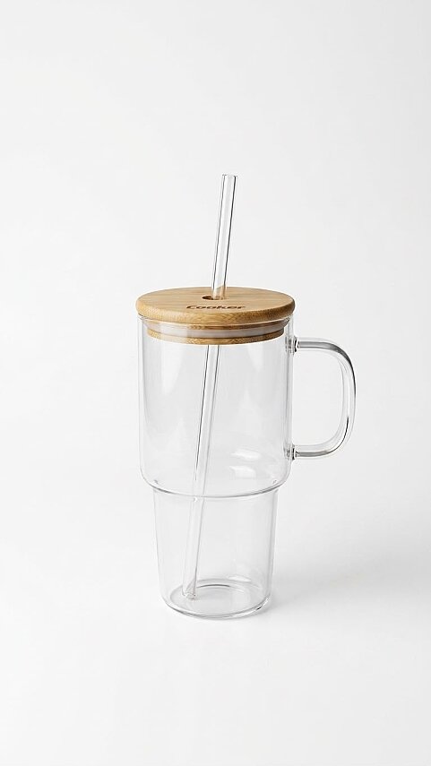COOKER 800 ML PİPETLİ CAM BARDAK (24) - 2