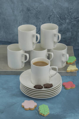 COOKER PORSELEN 6 LI DOUBLE FİNCAN SETİ(6) - 2