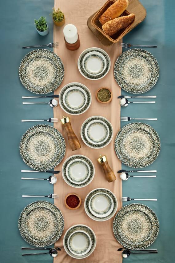 COOKER PORSELEN DİJİTAL BASKILI 24 PRÇ.YEMEK TK(1) - 1